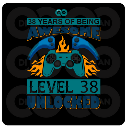 ΣΤΑΜΠΑ Gaming 50 years awesome level unlocked (505-50017)