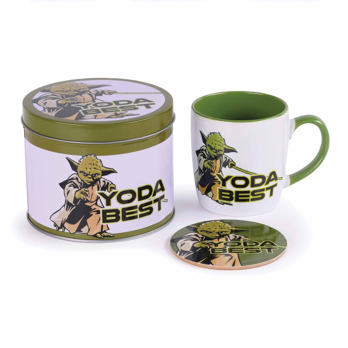 @Star Wars, Yoda Best Official Mug, Coaster & Tin Set