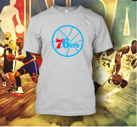 (TSNB-002) ΜΠΛΟΥΖΑΚΙ TSHIRT NBA 76ers WHITE