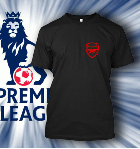 (TSPL-003) ΜΠΛΟΥΖΑΚΙ TSHIRT PREMIER LEAGUE ARSENAL BLACK 2