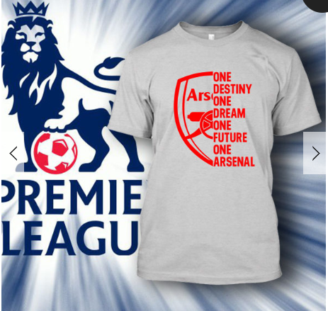 (TSPL-002) ΜΠΛΟΥΖΑΚΙ TSHIRT PREMIER LEAGUE ARSENAL WHITE