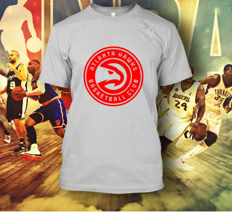 (TSNB-004) ΜΠΛΟΥΖΑΚΙ TSHIRT NBA ATLANTA HAWKS WHITE