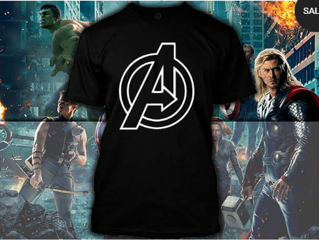 (TSM-0002) ΜΠΛΟΥΖΑΚΙ TSHIRT MARVEL AVENGERS  BLACK