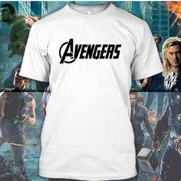 (TSM-0004) ΜΠΛΟΥΖΑΚΙ TSHIRT MARVEL AVENGERS LOGO2 WHITE