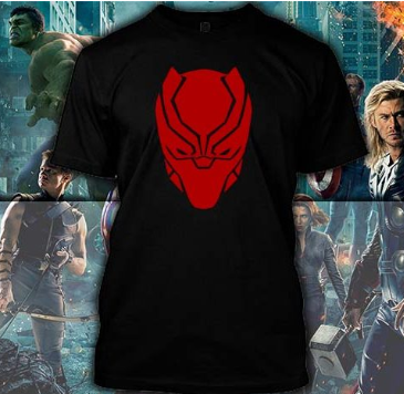 (TSM-0011) ΜΠΛΟΥΖΑΚΙ TSHIRT BLACK PANTHER HEAD BLACK