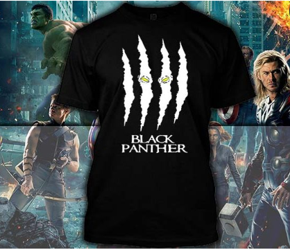(TSM-0008) ΜΠΛΟΥΖΑΚΙ TSHIRT BLACK PANTHER BLACK