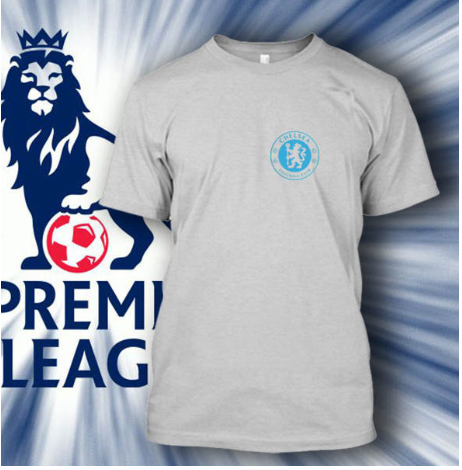 (TSPL-010) ΜΠΛΟΥΖΑΚΙ TSHIRT PREMIER LEAGUE CHELSEA GREY