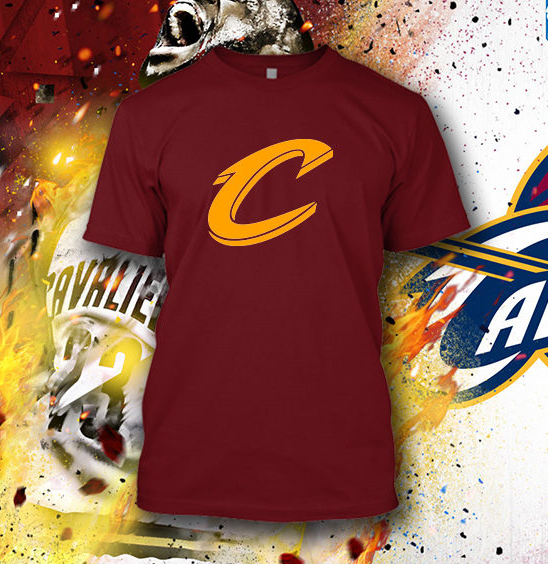 (TSNB-013 ΜΠΛΟΥΖΑΚΙ TSHIRT NBA CLEVELAND CAVALIERS BORDO 5