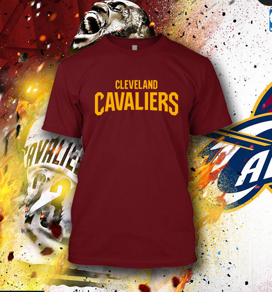 (TSNB-010 ΜΠΛΟΥΖΑΚΙ TSHIRT NBA CLEVELAND CAVALIERS BORDO 2