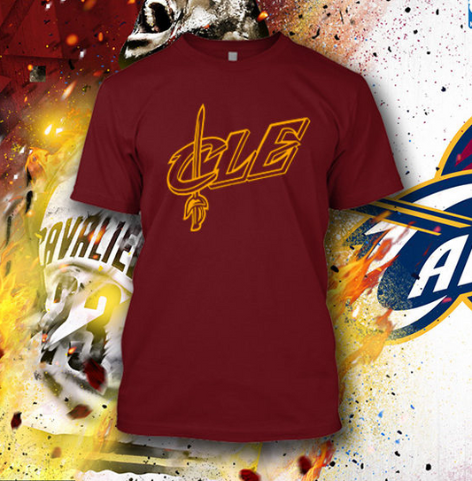 (TSNB-012 ΜΠΛΟΥΖΑΚΙ TSHIRT NBA CLEVELAND CAVALIERS BORDO 4
