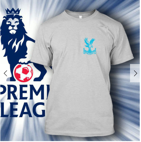 (TSPL-019) ΜΠΛΟΥΖΑΚΙ TSHIRT PREMIER LEAGUE CRYSTAL PALACE GREY
