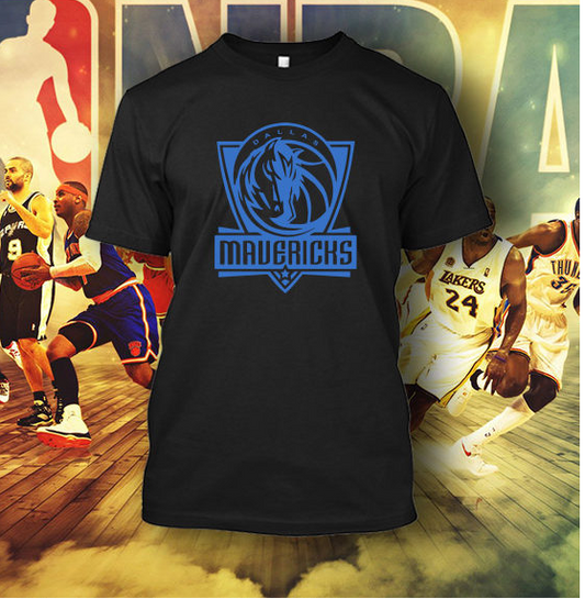 (TSNB-016 ΜΠΛΟΥΖΑΚΙ TSHIRT NBA DALLAS MAVERICKS BLACK