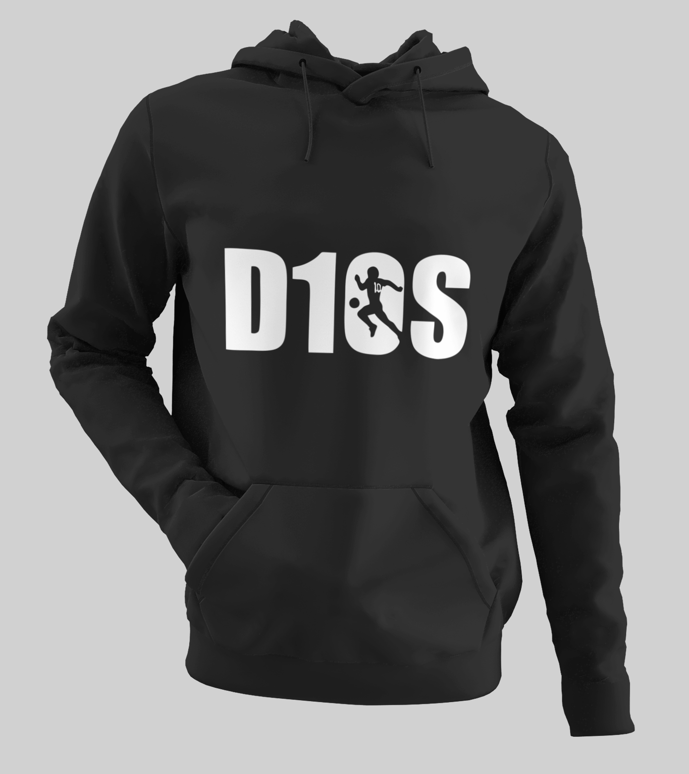 Diego Maradona D10S Λευκό Logo μαύροΦούτερ