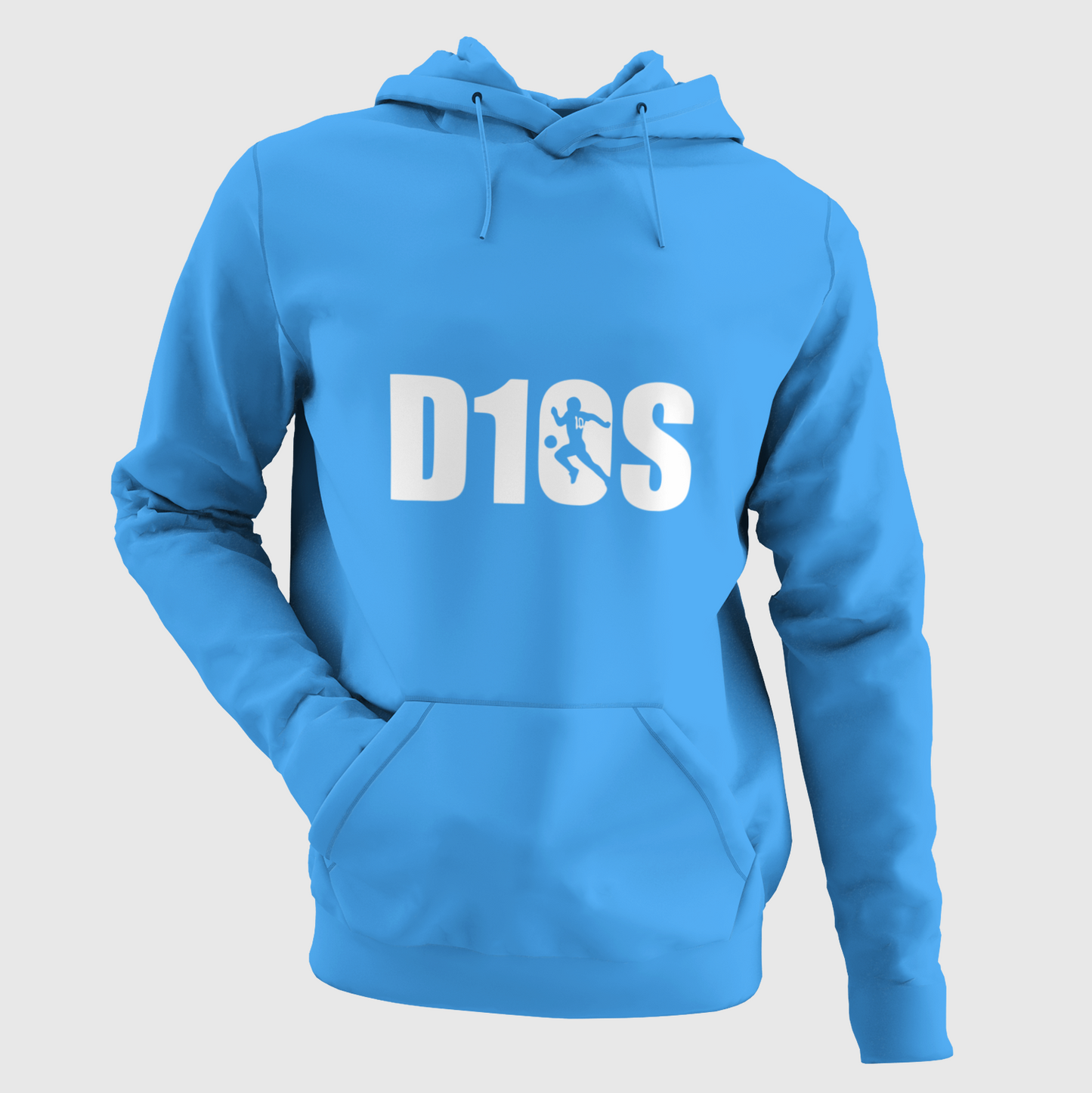 Diego Maradona D10S Λευκό Logo Μπλέ Φούτερ