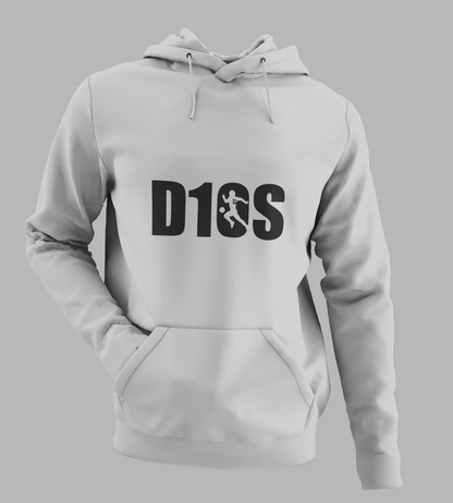Diego Maradona D10S Μάυρο Logo Γκρί Φούτερ