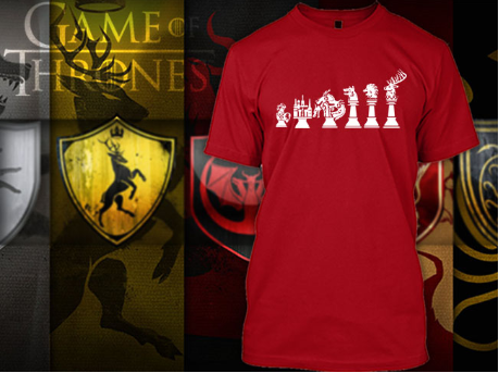 (TSGT-008) ΜΠΛΟΥΖΑΚΙ TSHIRT GAME OF THRONES  CHESS RED