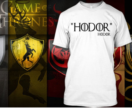 (TSGT-014) ΜΠΛΟΥΖΑΚΙ TSHIRT GAME OF THRONES  HODOR  WHITE