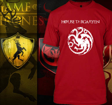 (TSGT-018) ΜΠΛΟΥΖΑΚΙ TSHIRT GAME OF THRONES  HOUSE OF TARGARYEN RED