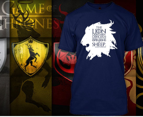 (TSGT-030) ΜΠΛΟΥΖΑΚΙ TSHIRT GAME OF THRONES JAMIE LANNISTER BLUE