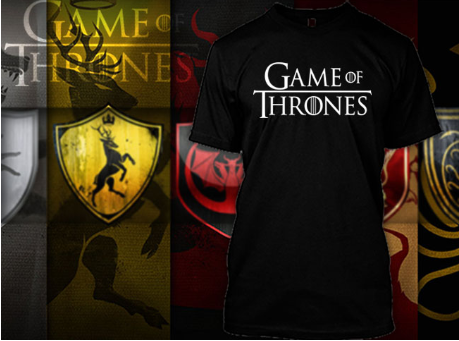 (TSGT-040) ΜΠΛΟΥΖΑΚΙ TSHIRT GAME OF THRONES LOGO BLACK