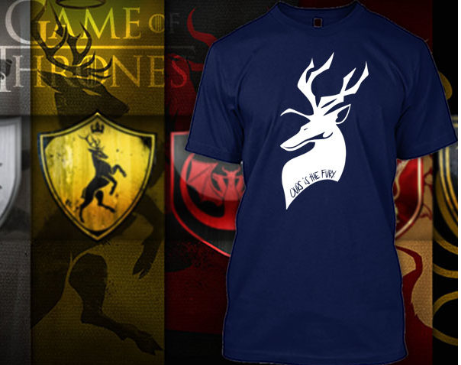 (TSGT-046) ΜΠΛΟΥΖΑΚΙ TSHIRT GAME OF THRONES OUR IS THE FURY BLUE