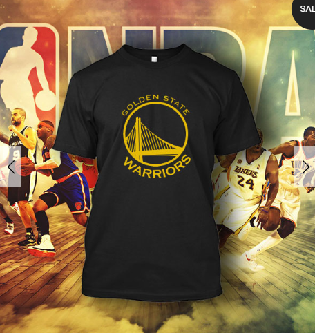 (TSNB-021 ΜΠΛΟΥΖΑΚΙ TSHIRT NBA GOLDEN STATE WARRIORS GOLD BLACK