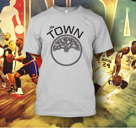 (TSNB-020 ΜΠΛΟΥΖΑΚΙ TSHIRT NBA GOLDEN STATE THE TOWN WHITE