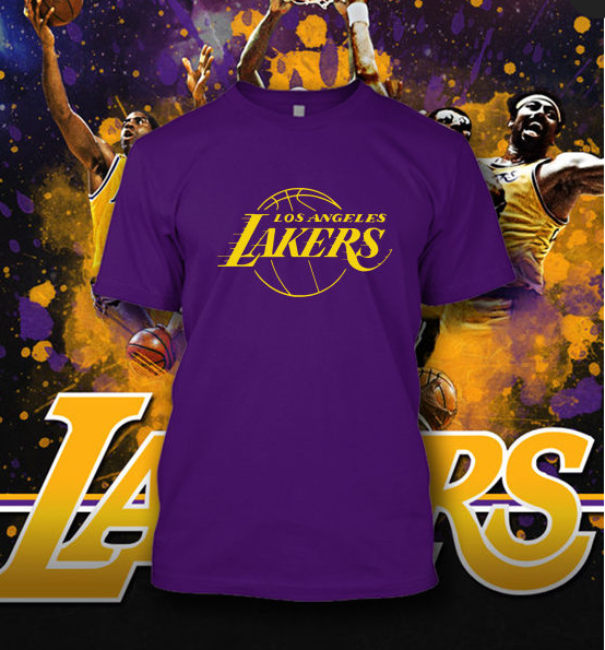 (TSNB-027 ΜΠΛΟΥΖΑΚΙ TSHIRT NBA LA LAKERS PURPLE