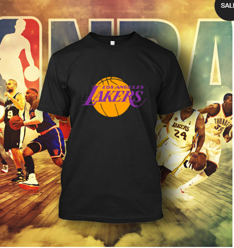 (TSNB-025 ΜΠΛΟΥΖΑΚΙ TSHIRT NBA LA LAKERS BLACK