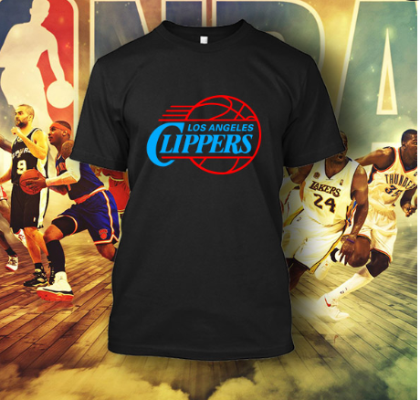 (TSNB-023 ΜΠΛΟΥΖΑΚΙ TSHIRT NBA LA CLIPPERS BLACK