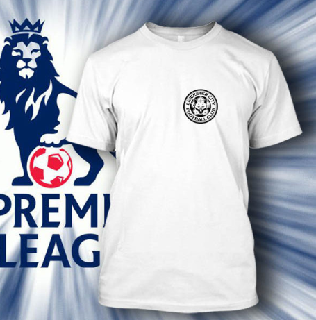 (TSPL-028) ΜΠΛΟΥΖΑΚΙ TSHIRT PREMIER LEAGUE LEICESTER WHITE 2