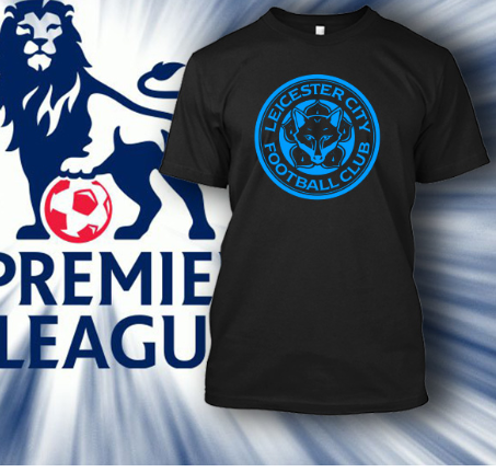 (TSPL-025) ΜΠΛΟΥΖΑΚΙ TSHIRT PREMIER LEAGUE LEICESTER BLACK