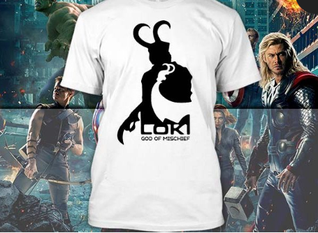 (TSM-0023) ΜΠΛΟΥΖΑΚΙ TSHIRT LOKI WHITE