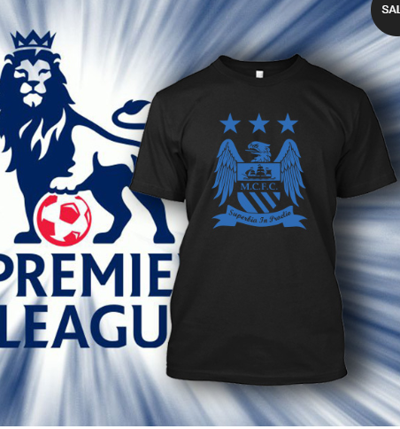 (TSPL-039) ΜΠΛΟΥΖΑΚΙ TSHIRT PREMIER LEAGUE MANCHESTER CITY BLACK