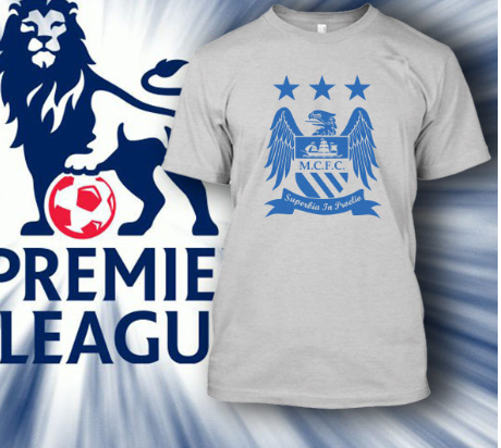 (TSPL-040) ΜΠΛΟΥΖΑΚΙ TSHIRT PREMIER LEAGUE MANCHESTER CITY WHITE