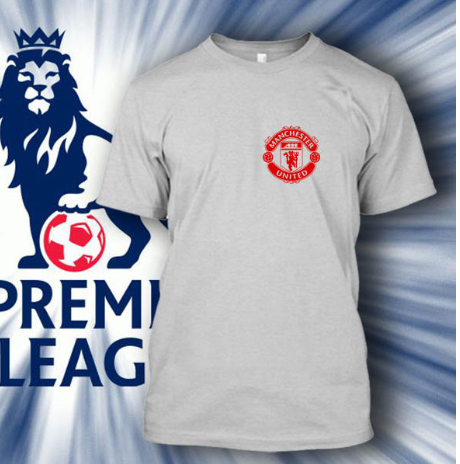 (TSPL-050) ΜΠΛΟΥΖΑΚΙ TSHIRT PREMIER LEAGUE MANCHESTER UNITED  GREY