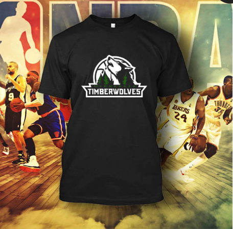 (TSNB-030 ΜΠΛΟΥΖΑΚΙ TSHIRT NBA MINESSOTA TIMBERWOLVES BLACK