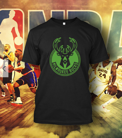 (TSNB-047 ΜΠΛΟΥΖΑΚΙ TSHIRT NBA MILWAUKEE  BUCKS BLACK