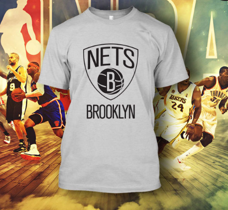 (TSNB-033 ΜΠΛΟΥΖΑΚΙ TSHIRT NBA BROOKLYN NETS WHITE