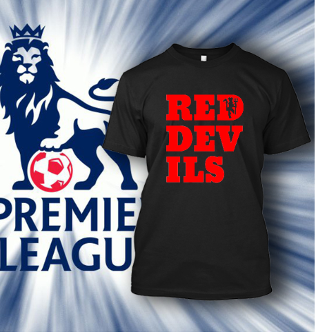 (TSPL-046) ΜΠΛΟΥΖΑΚΙ TSHIRT PREMIER LEAGUE MANCHESTER UNITED RED DEVILS BLACK