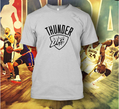 (TSNB-042 ΜΠΛΟΥΖΑΚΙ TSHIRT NBA  THUNDER WHITE