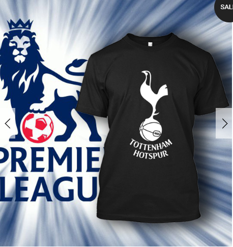 (TSPL-055) ΜΠΛΟΥΖΑΚΙ TSHIRT PREMIER LEAGUE  TOTHENAM BLACK