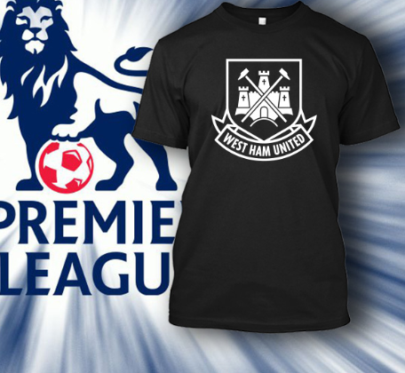 (TSPL-060) ΜΠΛΟΥΖΑΚΙ TSHIRT PREMIER LEAGUE  WEST HAM BLACK