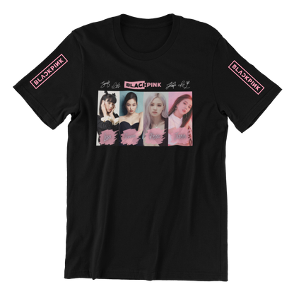 T-shirt Black Pink 1002