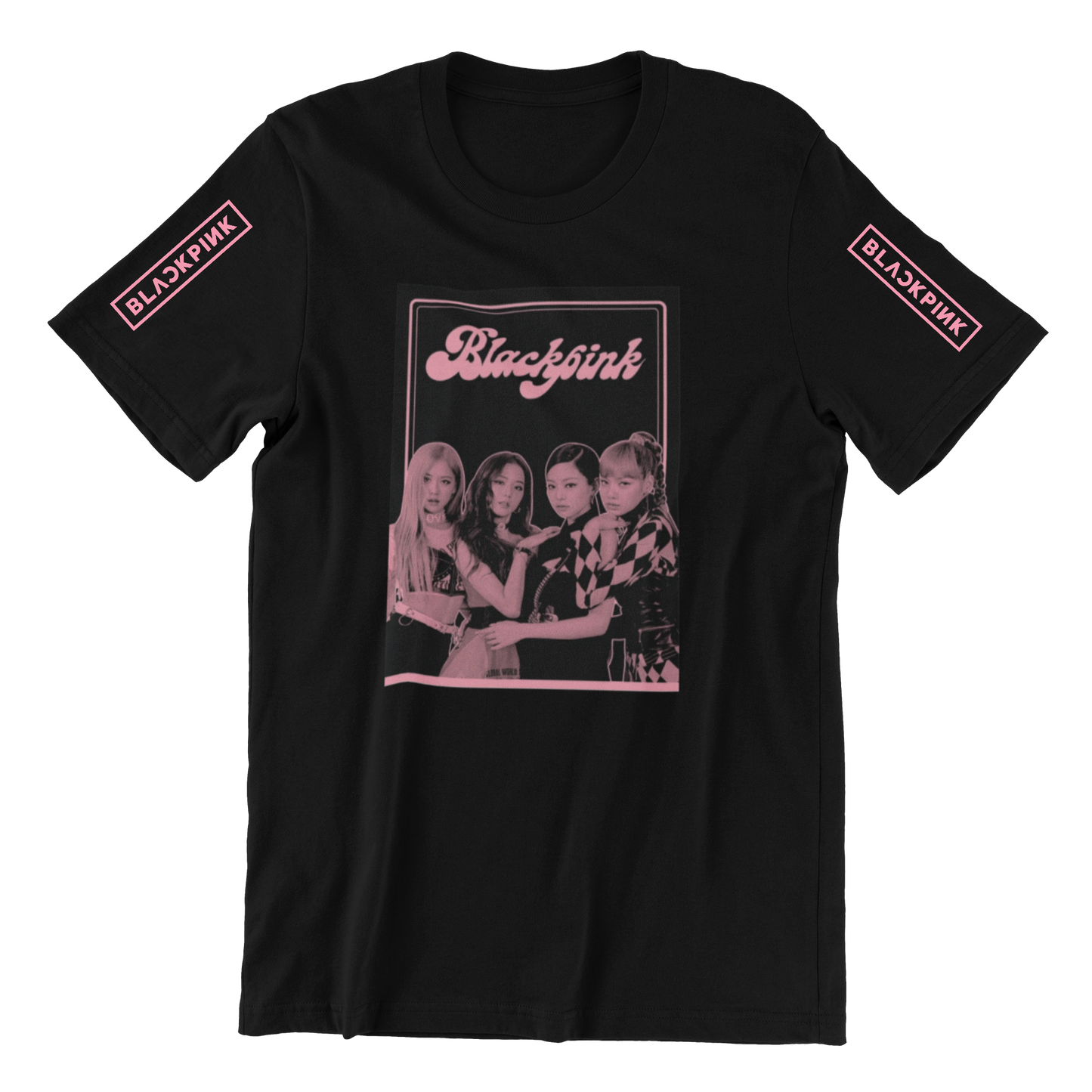 T-shirt Black Pink 1009