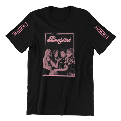 T-shirt Black Pink 1009